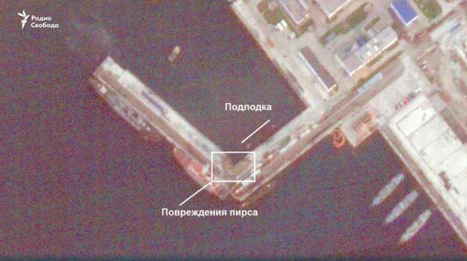 Новини України - Ураження субмарини РФ: з'явилися знімки з космосу